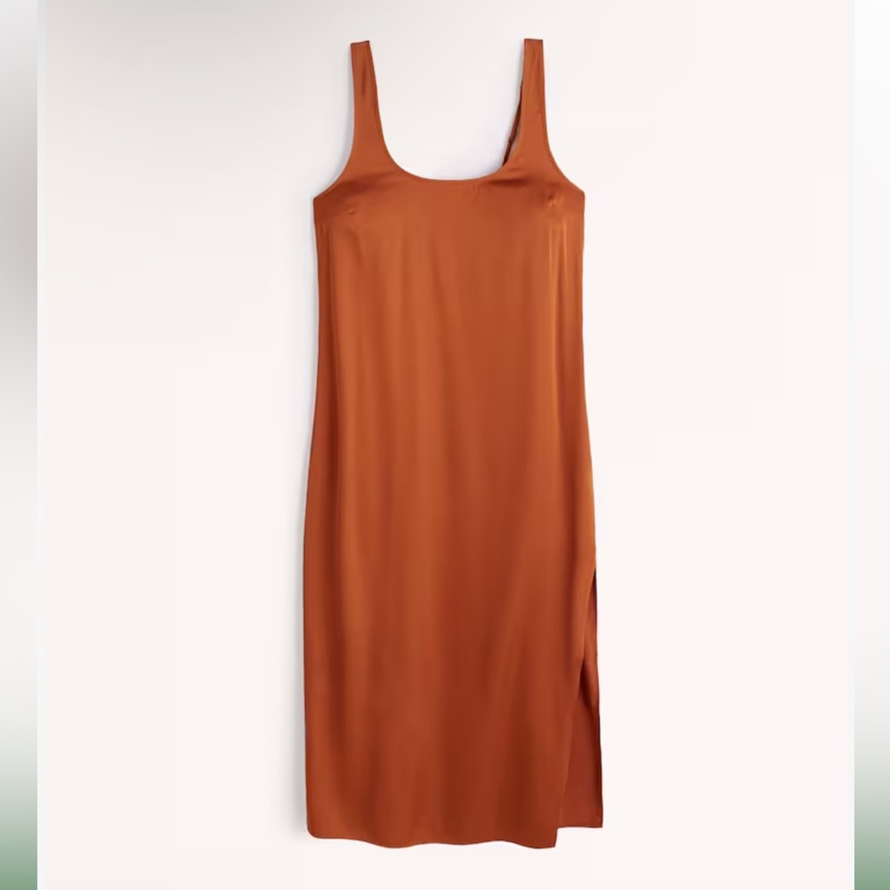 A&F Satin Midi Dress